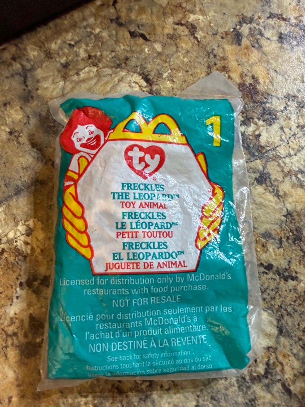 Ty Beanie Freckles the Leopard McDonald's 1999